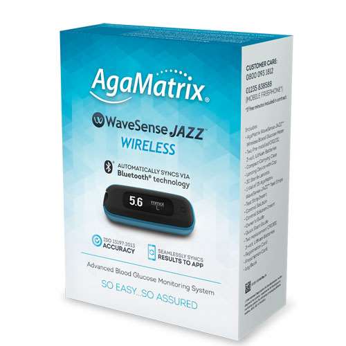 Agamatrix Wavesense Jazz Wireless Blood Glucose Meter Kit