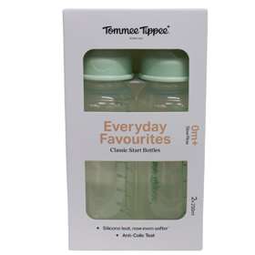 Tommee Tippee Everyday Favourites Classic Start Bottles Green 2 x 250ml