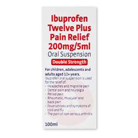 Aspire Ibuprofen Twelve Plus Pain Relief 200mg/5ml 100ml