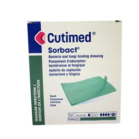 Cutimed Sorbact Swabs 4cm x 6cm 5pk