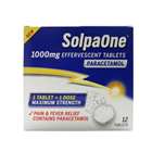 SolpaOne 1000mg Effervescent Paracetamol Tablets 12