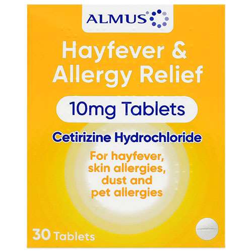 Almus Hayfever And Allergy Relief 10mg 30 Tablets