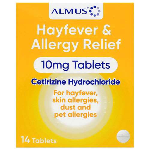 Almus Hayfever And Allergy Relief 10mg 14 Tablets