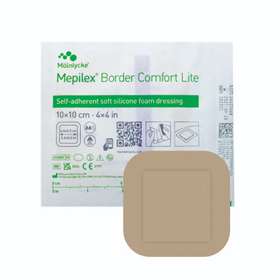 Mepilex Border Comfort Lite 10x10cm Single Dressing REF 582311