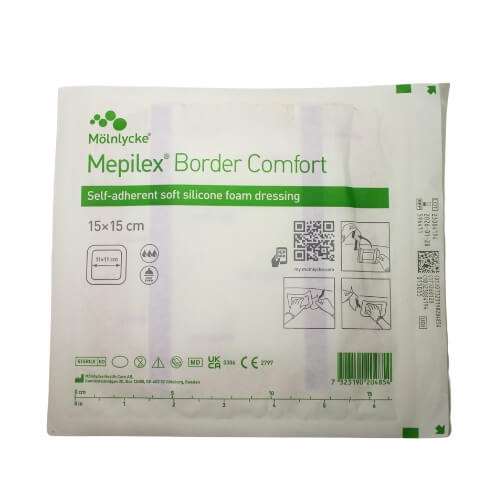 Mepilex Border Comfort 15cm X 15cm Single Dressing