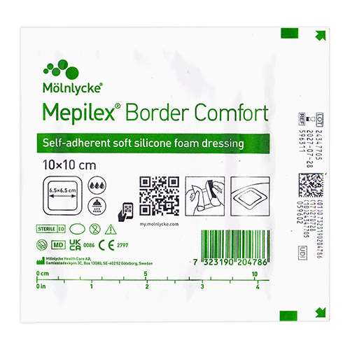 Click to view product details and reviews for Mepilex Border Comfort 10x10cm Single Dressing Ref594311.