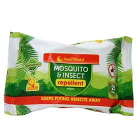 Pestshield Mosquito And Insect Repellent Wipes 25