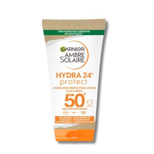 Click to view product details and reviews for Garnier Hydra 24h Protect Face And Body Spf 50 50ml.