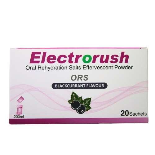 Click to view product details and reviews for Electrorush Oral Rehydration Salts Blackcurrant Flavour 20 Sachets.