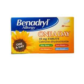 Benadryl Allergy One a Day Hayfever Tablets 30