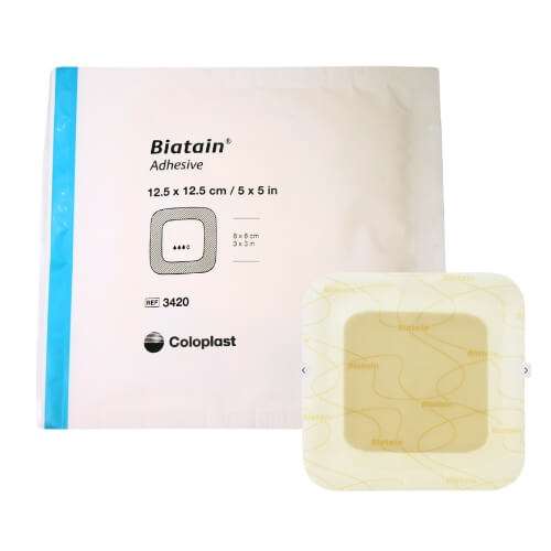 Biatain Adhesive 125 X 125cm Single Dressing Ref 3420