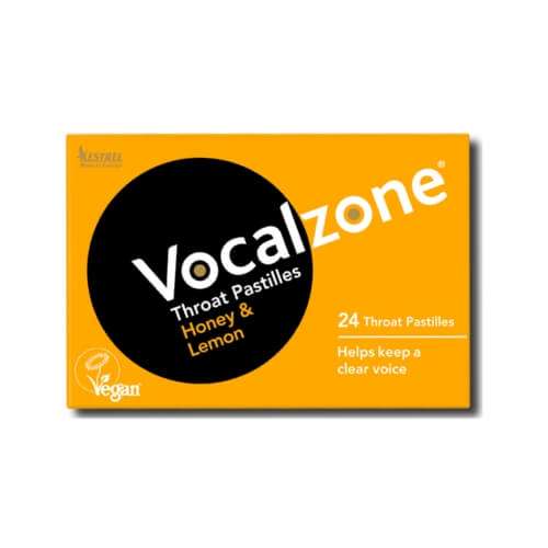 Vocalzone Throat Pastilles Honey And Lemon 24