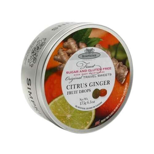 Click to view product details and reviews for Simpkins Citrus Ginger Sugar And Gluten Free Fruit Drops 175g 61oz.