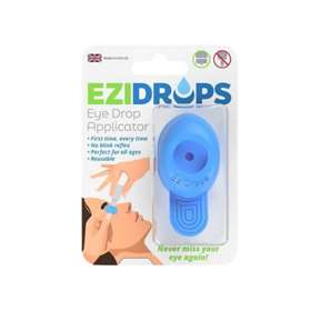 Ezidrops Eye Drop Applicator Wide Head Light Blue