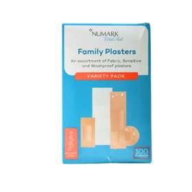 Numark First Aid Family Plasters 100