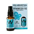 Well Actually High Absorption Liposomal Vitamin D3+K2 25ml