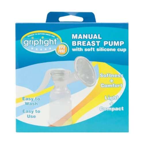 Click to view product details and reviews for Griptight Manual Breast Pump With Soft Silicone Cup.