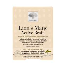 New Nordic Lion's Mane Active Brain 30 Tablets