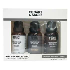 Cedar & Sage Beard Oil Mini 3 Piece