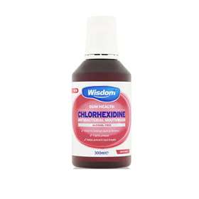 Wisdom Gum Health Chlorhexidine Antibacterial Mouthwash Original 300ml