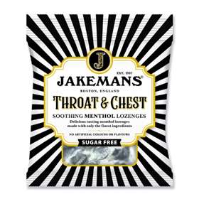 Jakemans Soothing Menthol Lozenges Throat and Chest Sugar Free 50g