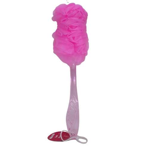 Click to view product details and reviews for Creative Max Serenade Long Handled Shower Scrunch Pink.