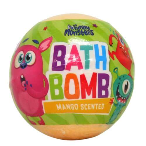 Click to view product details and reviews for Funny Monsters Bath Bomb Mango Scented.