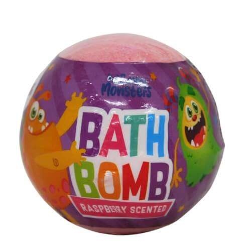 Click to view product details and reviews for Funny Monster Bath Bomb Raspberry Scented.