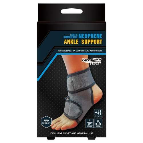 Click to view product details and reviews for Ultracare Sport Neoprene Ankle Support Blue.