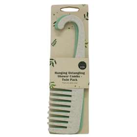 Simply Eco Hanging Detangling Shower Combs Twin Pack