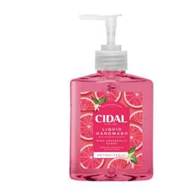 Cidal Liquid Handwash Antibacterial Pink Grapefruit 250ml