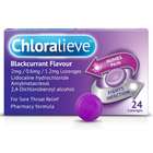 Chloralieve Blackcurrant Lozenges 24