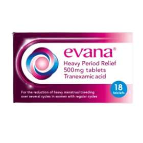 Evana Heavy Period Relief 500mg Tablets 18