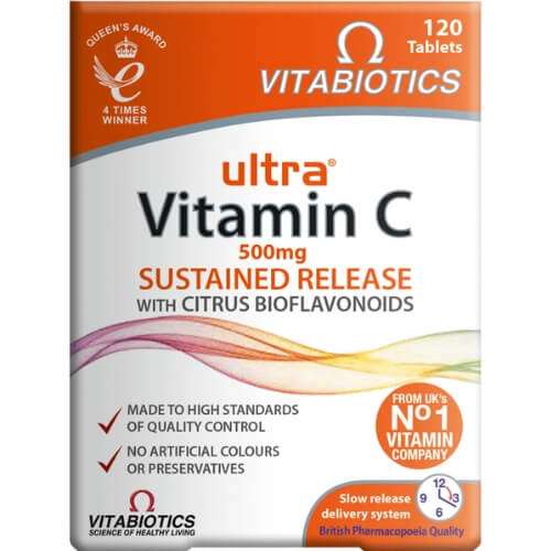 Click to view product details and reviews for Vitabiotics Ultra Vitamin C 120 Tablets.