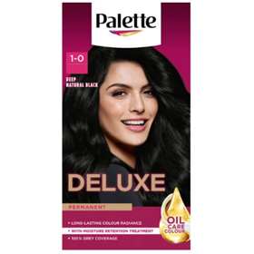 Palette Deluxe Permanent Hair Colour 1-0 Deep Natural Black