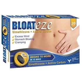 Bloateze Simethicone + Active Carbon 20 Tablets