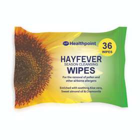 Healthpoint Hayfever Season Cleansing Wipes 36