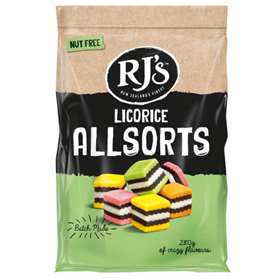 RJ's Licorice Allsorts 280g