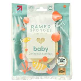 Ramer 2 Baby Sponges Pale Yellow And White