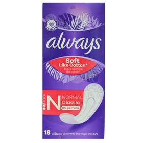 Always Soft Like Cotton Normal Panty Liners 18