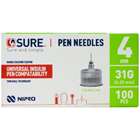 4Sure Pen Needles 4mm 31G 100 PCS