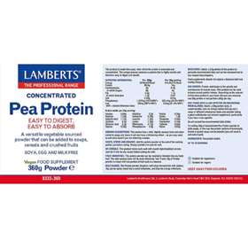Lamberts Concentrated Pea Protein 360g