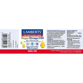 Lamberts Vegan Omega 3 Oil 150ml